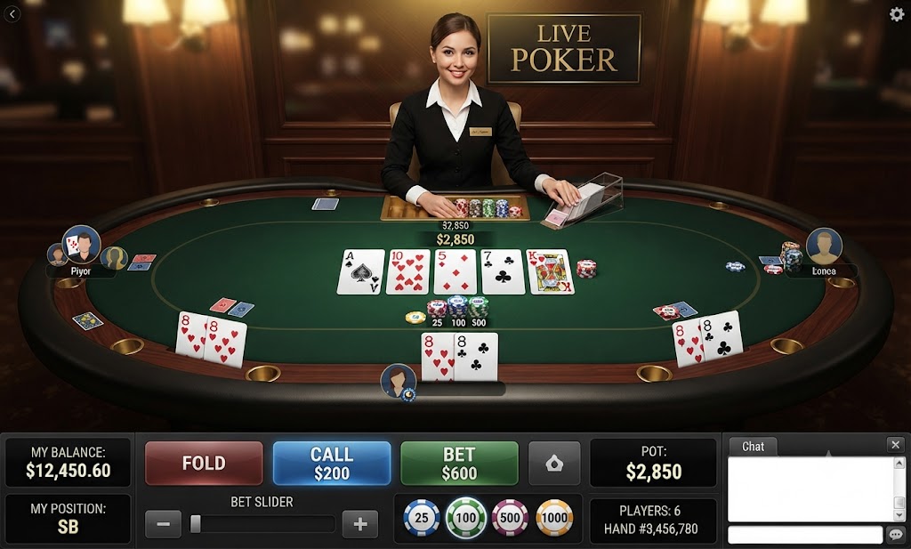 Poker Live table game at JILI996 HUB Philippines