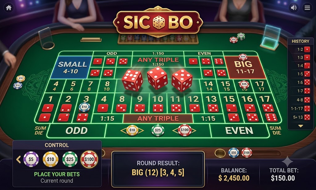 Sic Bo table game at JILI996 HUB Philippines